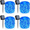YEGUO 4 Pack Blue Solar Fairy Lights, Each 33ft 100 LED Christmas