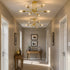 6-Light Sputnik Chandelier Gold, Mid-Century Modern Ceiling Light Fixture for Dining Room, Kitchen, Living Room