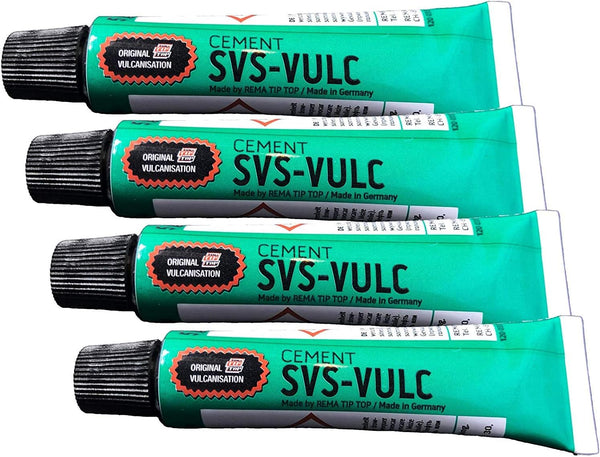 4 Tubes Rema SVS-Vulc Tube Patch, Vulcanizing Cement, 5 Gram (7 ml)