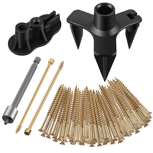 Dreyoo Squeaky Floor Repair Kit, Eliminates Floor Squeak, 5 Auxiliary Tools and 50 Screws