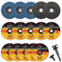 16Pcs 3 Inch Cut-Off Wheel Grinding Kit with 3/8" Arbor, 1/4" Stem Mandrel for Metal, Stainless Steel, Wood