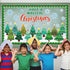 Christmas Bulletin Board Decorations - Xmas Tree Paper Cutouts, Holiday Blackboard Border Kit for School Decor
