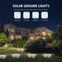 4.6inch Waterproof,12Pack OULONGER Solar Lights Outdoor Solar Lights for Outside,Solar Garden Lights Landscape Lighting