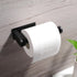 YIGII Self Adhesive Toilet Paper Holder, Black SUS 304 Stainless Steel Stick on Wall for Bathroom & Kitchen