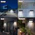 2 Pack, 3 Solar Motion Lights Outdoor Exterior Motion Light Lighting Modes Motion Sensor Wall Light Solar Powered