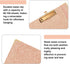 Clipboard Folio with Refillable Lined Notepad for Letter Size 8.5 x 11, 10 Pockets, Rose Gold Clipboards