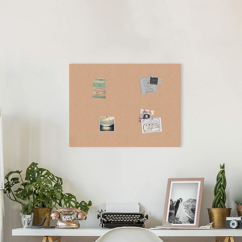 U Brands Cork Canvas Bulletin Board, 24 X 18 Inches, Frameless by U Brands