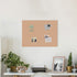 U Brands Cork Canvas Bulletin Board, 24 X 18 Inches, Frameless by U Brands