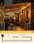 2 Pack 92Ft 240 8 Brightown Solar String Lights Outdoor Waterproof, LED Solar Lights Outdoor with Modes, Outdoor Light