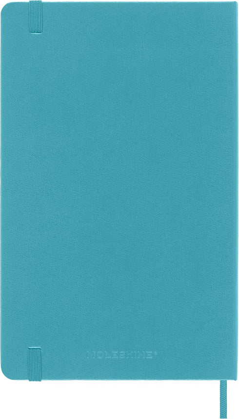 Moleskine Classic Notebook, Hard Cover, Large (5" x 8.25") Ruled, Reef Blue, 240 Pages