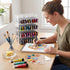 Colingmill 144 Acrylic Marker Organizer for Markers, Extra Large Art Marker Storage Rack for Desk, Durable Pencil