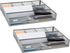 Mind Reader Drawer Organizer, Desk Utensil Organizer, Metal Mesh, 15" L x 12" W x 2.25" H, Set of 2, Silver