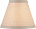 Aspen Creative 51010-2, 3" 6" 5" Set 2 Empire Clip-On Chandelier Lamp Shade, Khaki, Top X Bottom X Slant Height