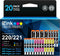 E-Z Ink Compatible Ink Cartridge Replacement for Canon PGI220 PGI-220 CLI221 CLI-221 for MX870 MX860 MP620 MP560 MP980
