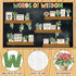 YUUIKLLE Set Plant Bookshelf Bulletin Board Motivational Flower Reading Bulletin Board Back to School Positive