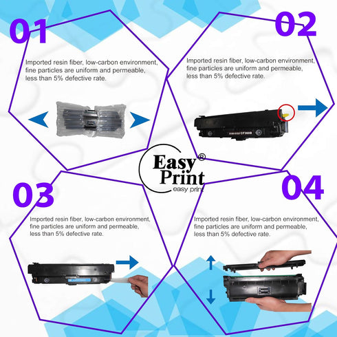 EASYPRINT Compatible 051 Toner Cartridges Replacement for Canon CRG051 051H for ImageCLASS MF264dw MF267dw (2-Pack)