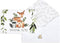 All Ewired Up 50 Pack Watercolor Woodland Greenery Thank You Cards, Cute