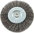 Forney 72739 Wire Wheel Brush, Coarse Crimped, 1/4-Inch Hex Shank, 4-Inch-by-.012-Inch