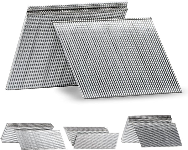 16 Gauge 20-Degree Angled Finish Nails, 1-1/2 inch 2000-Pack Galvanized for Pneumatic Electric Angled Finish Nailer