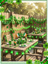 8.5Ft 10 Shamrock String Lights, St. Patrick's Day Decoration Lights with Green Lucky Grass, Plug-in Lucky Clover