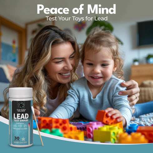 30 Lead Test Kit, Units, Lead Paint Test Kit, Lead Test Swabs for Instant Lead Detection Home Use on All Surfaces: