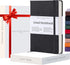 BEECHMORE BOOKS Lined Journal Notebook, A5 160 Pages, 5.8 x 8.3 inch, Hardcover Leather for Writing, Gifts Box