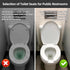 (16.53x14.37) White toilet seat, with soft-close hinges, non-slip pads, made of plastic, durable and easy to clean