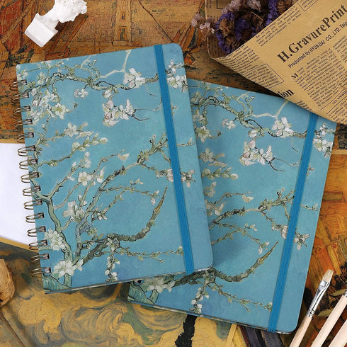Ruled Notebook/Journal - Lined Spiral Journal with Premium Thick Paper, 8.5" X 6.4", Waterproof Hardcover for Office,
