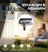 OrbitShell 2 Pack 3 IP65 Clip On Solar Lights Outdoor with Octopus Tripod, Color Temps & Remote Control, Motion Sensor