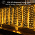 20Ft3Ft, 300 ZAIYW Curtain Lights Outdoor LED Color Changing Fence String Lights with Plug Remote, Waterproof Light