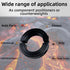 1-1/2" 2-3/8" Set (2Pcs) Bore OD Double Opening Clamp-On Screw Collar with Black Oxide Coating for Construction