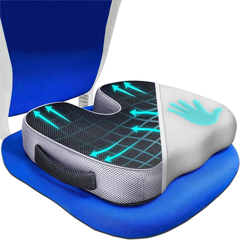 Generic Tailbone Cushion Non Slip Orthopedic Memory Foam Prostate for Sciaticaback Pain Relief Comfort Chair Car Seat