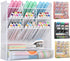 Spacrea Desk Organizer Pen Holder - White, 10 Compartments and 1 Drawer, Desk Organizers and Accessories