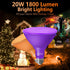 LOXYEE PAR38 Bulbs,2 Pack Dimmable,E26 Outoor(20W 200W),Halloween Bulb Flood Orange Purple Light Base Purple Orange
