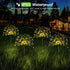 Unihoh 4 Pack 120 8 Solar Outdoor Warm White Garden Lights, Firework With LED Starburst String Modes Fairy With Remote