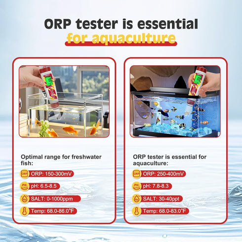 6 1 Pool Salt Tester & PH Meter, Digital Salinity Meter and PH Tester for Aquarium and Pool Saltwater Water