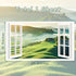 Mountain View Wall Stickers, 3D Fake Window Nature Scenery Decals for Bedroom Living Room, Removable Wall Murals