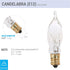 (12 Pack) 7.5CFC/15/3 7.5W 120 Bulb, CA5 E12 40 Dimmable. KOR Volt, Flame Candelabra Tip Chandelier Clear Incandescent