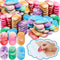 Ctosree 48 Pcs Marble Pencil Erasers, 2 Inch Bright Color Oval Erasers for Kids Teachers Classroom Supplies