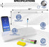 Desktop Whiteboard - Glass Dry Erase Board, 2 Pack, with Phone & Tablet Slot, 4 Markers, 1 Eraser