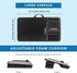 LAPGEAR Large Adjustable Lap Desk, Memory Foam Wrist Rest, Mouse Pad, Phone Holder, Fits up to 15.6 Inch Laptops (Black