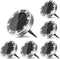 inkgear 6 Pack Solar Ground Lights Outdoor, 8 LED Mini Flat Solar Disc