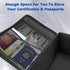 Fireproof Document Box with Lock, Waterproof File Safe Box, Anti-Static Collapsible Portable Office Home File Cabinet