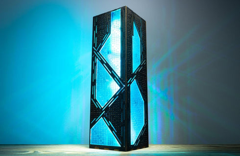 Programmer Binary Code Lamp | Falling Numbers | Cyber Style Night Lamp | Lantern Gift For Gamer Gaming Room | IT Coding