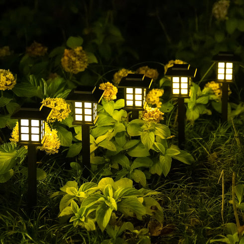 Lights,12 Pack SOLPEX Solar Outdoor Solar Path Lights, Walkway Lights Outdoor, Garden Light, Solar-Powered Pathway