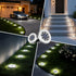 4.6 inch Waterproof,12 Pack INCX Solar Lights Outdoor Solar Lights for Outside, Solar Garden Lights Landscape Lighting