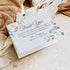 5.5x4.25 White Floral Sympathy Thank You Cards, Funeral Thank You Cards, Personalized Bereavement Memorial Notes