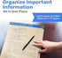 Find It File Folder Notepad, Pack of 36-9.5 x 12.5 Inch Notebook Organizer Folders for Filing and Document Organization