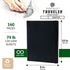 Pentalic 8" x 10" Pocket Sketchbook, 160 Pages, Black for Travel Journaling