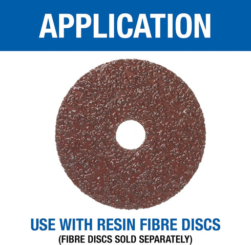 Mercer Industries Turbo Backing Pad, 5" x 5/8"-11 for Fibre Discs